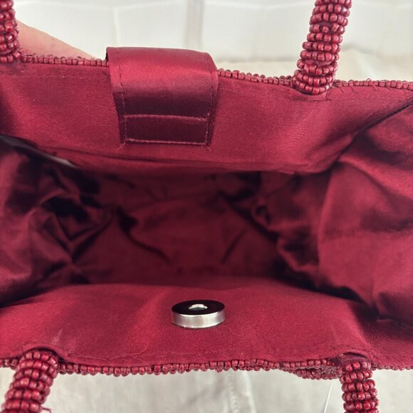 Made in India Bow Hand Held Bag - Maroon - Picture 8 of 13
